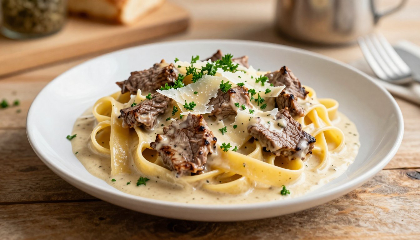 Protein-Packed Beef Pasta: A Creamy Pasta Recipe